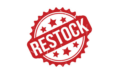 Restock rubber grunge stamp seal vector