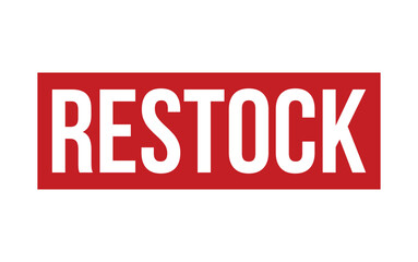 Restock Rubber Stamp Seal Vector