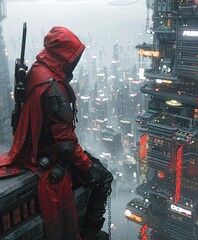 a deadly assassin in a sci-fi abandoned city