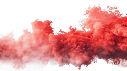 Red Smoke Isolated