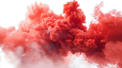 Red Smoke Isolated