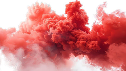 Red Smoke Isolated