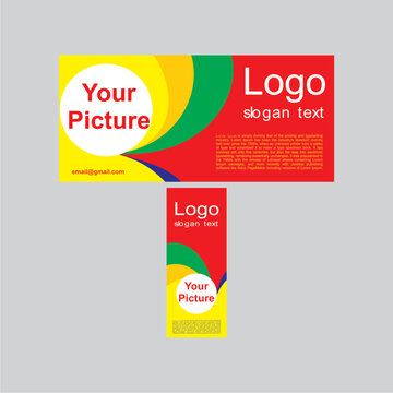 Abstract vector banner color design.eps