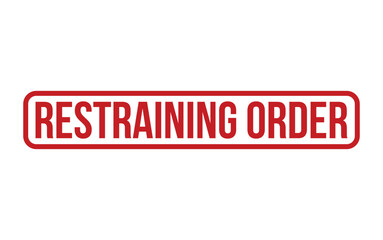 Restraining Order Rubber Stamp Seal Vector