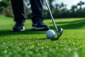 Dynamic Golf Swing: Golfer's Moment of Impact