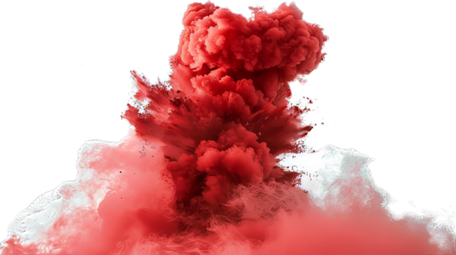 Red Smoke Isolated