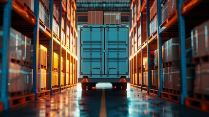 A cargo freight truck in motion, effectively servicing delivery and logistics needs across regions