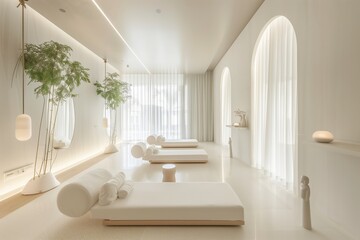 Fototapeta premium Modern Interior with Minimalist Design and Elegant Furniture