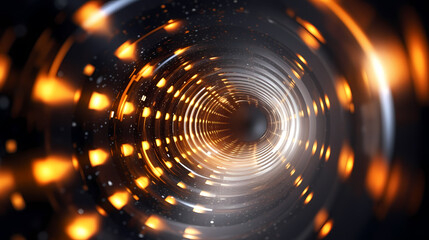 Obraz premium Tunnel mesh 3d rendering concept