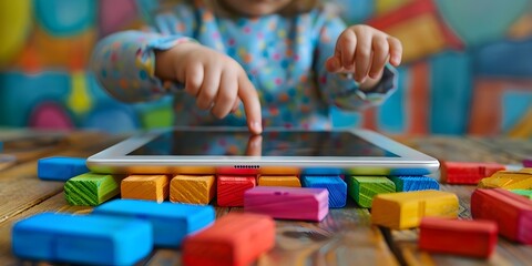 A special education teacher using customizable learning apps and tactile tools to cater to diverse learning needs and styles in an engaging play