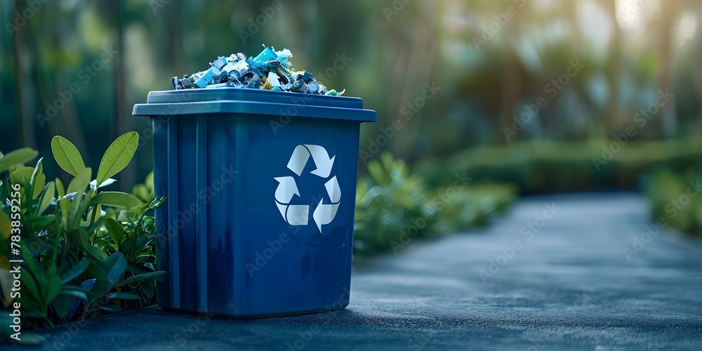 Poster intelligent trash can monitoring waste levels and sorting recyclables iot driving sustainability in 