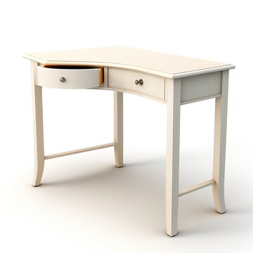 Corner desk ivory