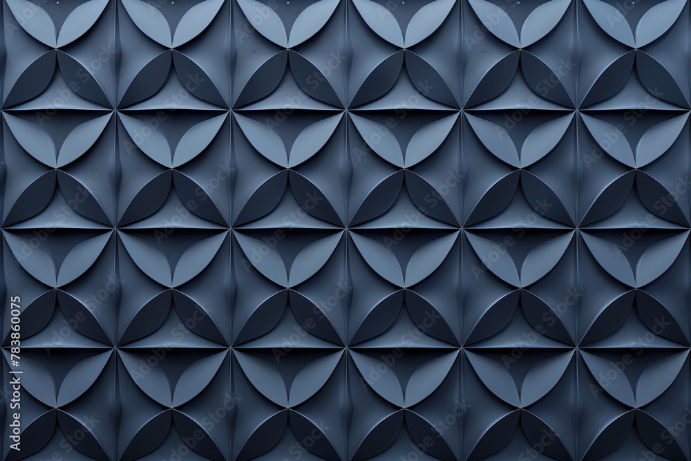 Poster minimalist geometrical 3d pattern. dark grey blue luxury 3d surface texture. background image. creat