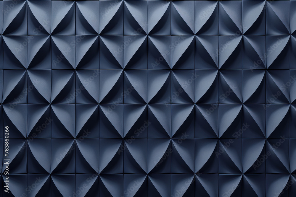 Poster minimalist geometrical 3d pattern. dark grey blue luxury 3d surface texture. background image. creat