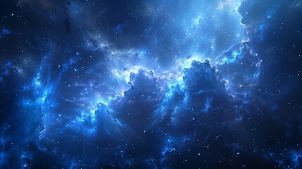night sky blue space background - obrazy, fototapety, plakaty