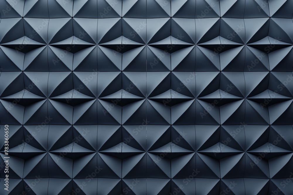 Poster minimalist geometrical 3d pattern. dark grey blue luxury 3d surface texture. background image. creat