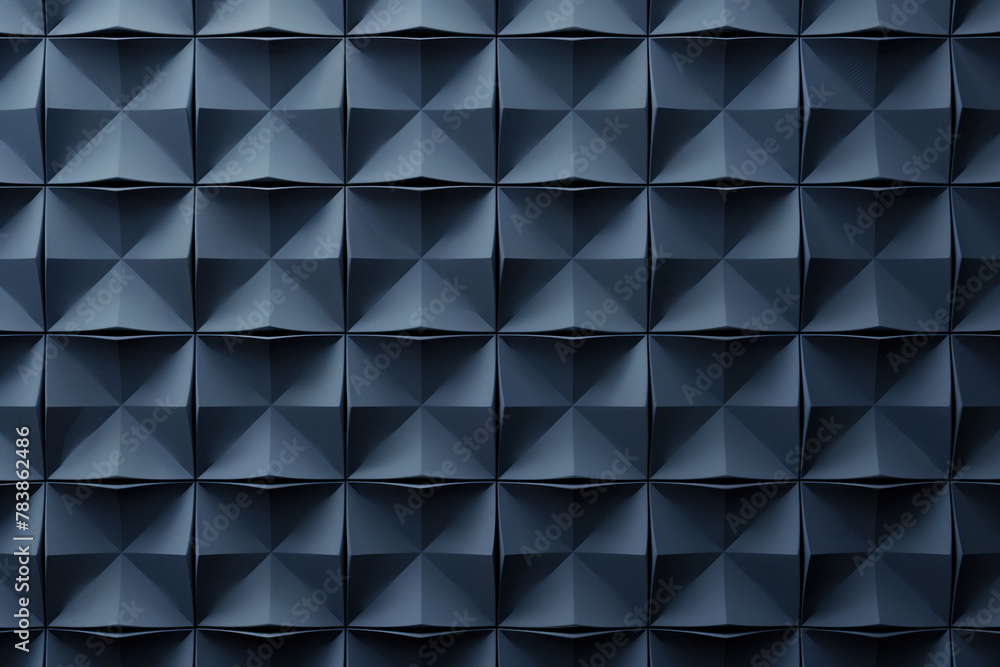 Poster minimalist geometrical 3d pattern. dark grey blue luxury 3d surface texture. background image. creat