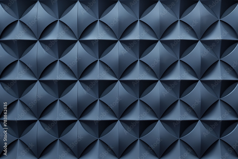 Poster minimalist geometrical 3d pattern. dark grey blue luxury 3d surface texture. background image. creat