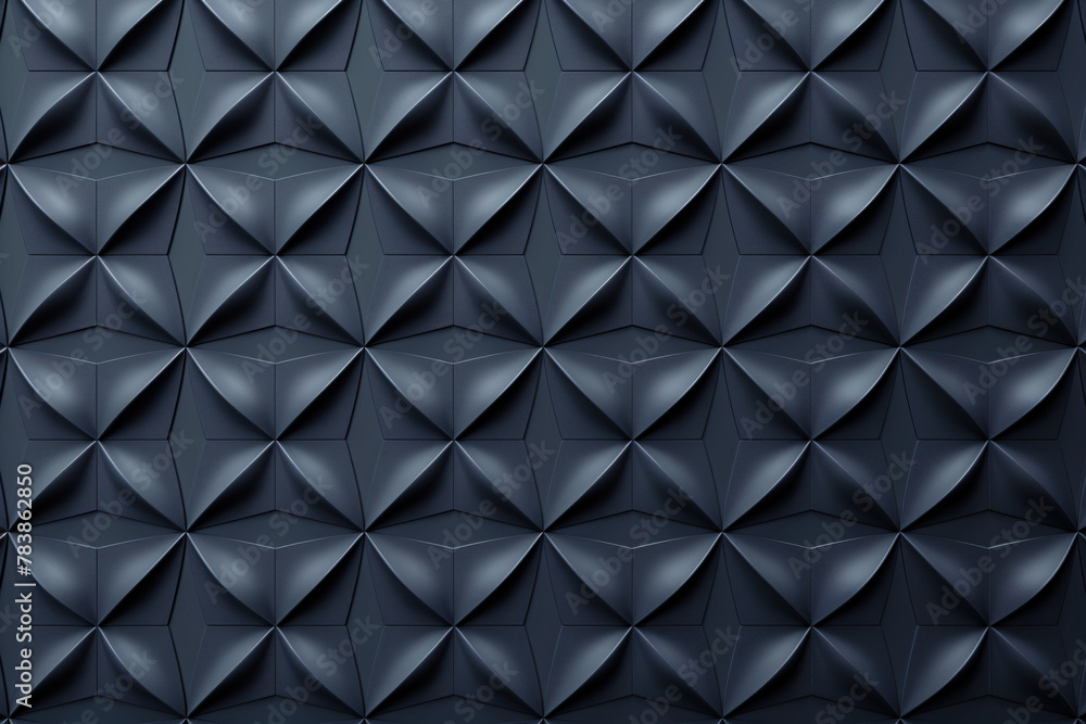 Poster minimalist geometrical 3d pattern. dark grey blue luxury 3d surface texture. background image. creat