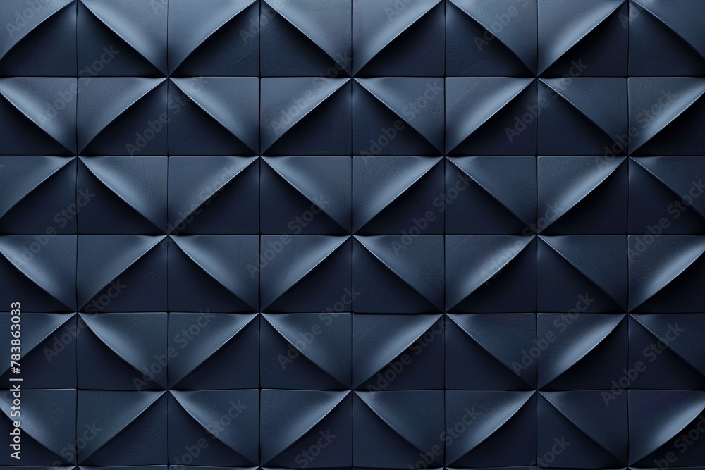 Poster minimalist geometrical 3d pattern. dark grey blue luxury 3d surface texture. background image. creat