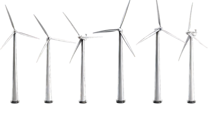 Set Of Wind Turbin Energy