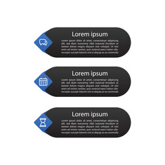 infographics circle button set for blog post design