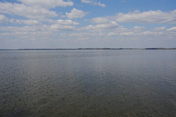 View to lake in Goczalkowice town at Silesian district in Poland