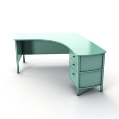 Corner desk mintgreen