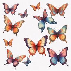 Vibrant Butterflies in Art