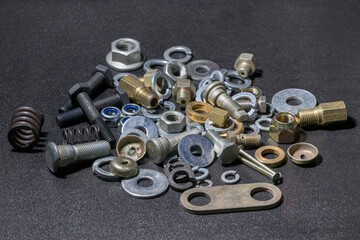 fasteners with threaded fasteners, for connecting and assembling components and mechanisms in the...