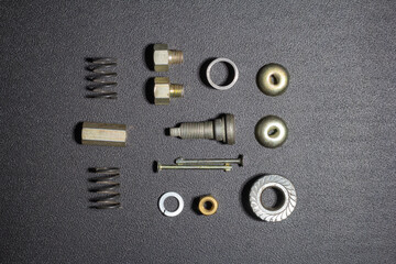 fasteners with threaded fasteners, for connecting and assembling components and mechanisms in the field of production