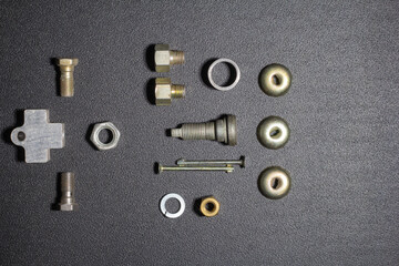 fasteners with threaded fasteners, for connecting and assembling components and mechanisms in the field of production