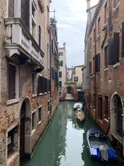 Fototapeta na wymiar Venetian canal Italy Travel Venice Venezia