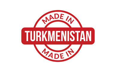 Made In Turkmenistan Rubber Stamp - obrazy, fototapety, plakaty