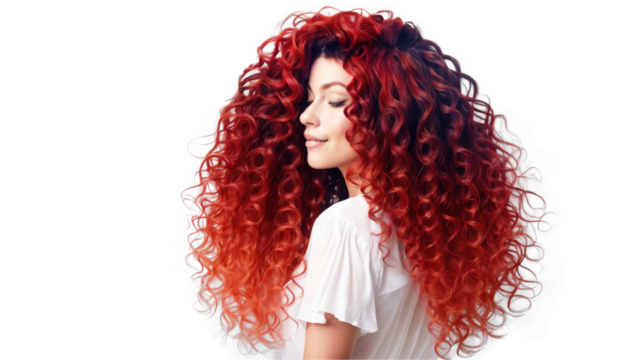 Happy Colored Ombre Hairstyle with a Playful Vibe