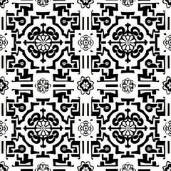 Traditional Chinese patterns, vectors, flat graphics, black and white patterns