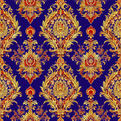 Thai fabric pattern, Wonderland seamless,