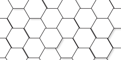 Abstract background with hexagons Abstract hexagon polygonal pattern background vector. seamless bright white abstract honeycomb background.	