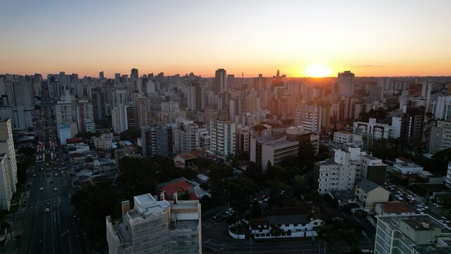 Cascavel ao entardecer