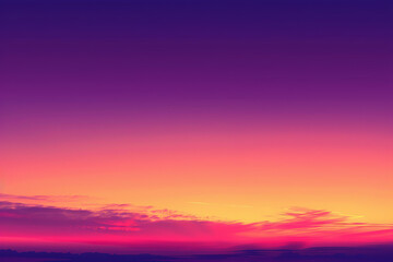 Fototapeta na wymiar A beautiful purple sky with a few clouds