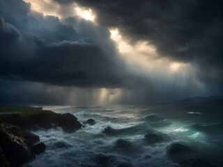 "Stormy Silhouettes: Embracing Nature's Drama"