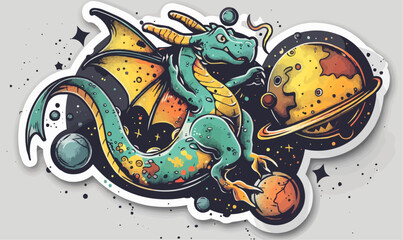 Celestial Dragon Sticker