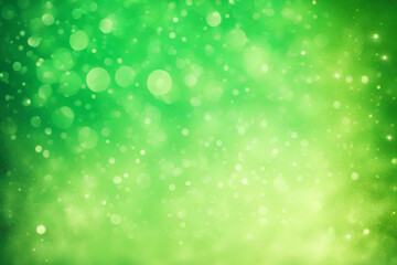 Fototapeta na wymiar Green bokeh , a normal simple grainy noise grungy empty space or spray texture , a rough abstract retro vibe shine bright light and glow background template color gradient