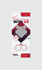 Travel and tourism Roll Up Banner template