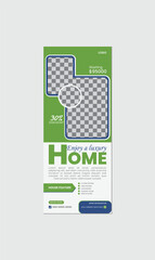 Home for sale real estate roll up banner design
