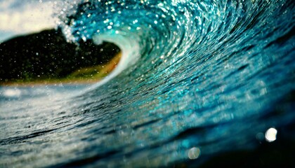 Riding the Crest: Exquisite Details and Dramatic Lighting on the Surface of a Surfboard"