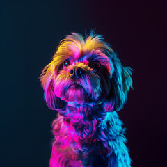 Neon Shih Tzu Photography. Dog Lovers