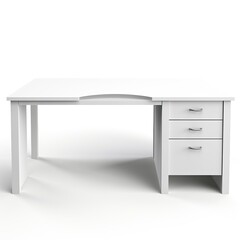 Corner desk white