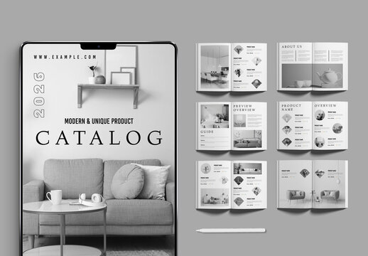 Digital Product Catalog Layout