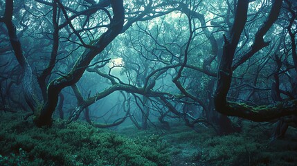 Enchanted Moonlit Forest